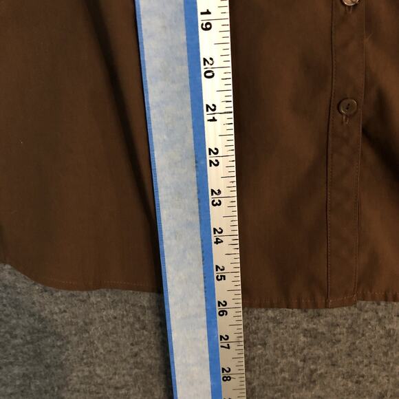 Blouse Tank Set Womens XL Las Olas Brown Ivory Fall Leaves Earth Tones Boho - Picture 6 of 16